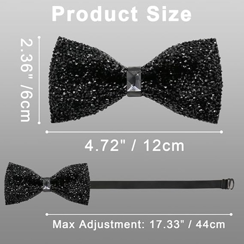 Fashion Rhinestone Bow Ties fo - Bow Tie Pre Tied บทวิจารณ์และราคา