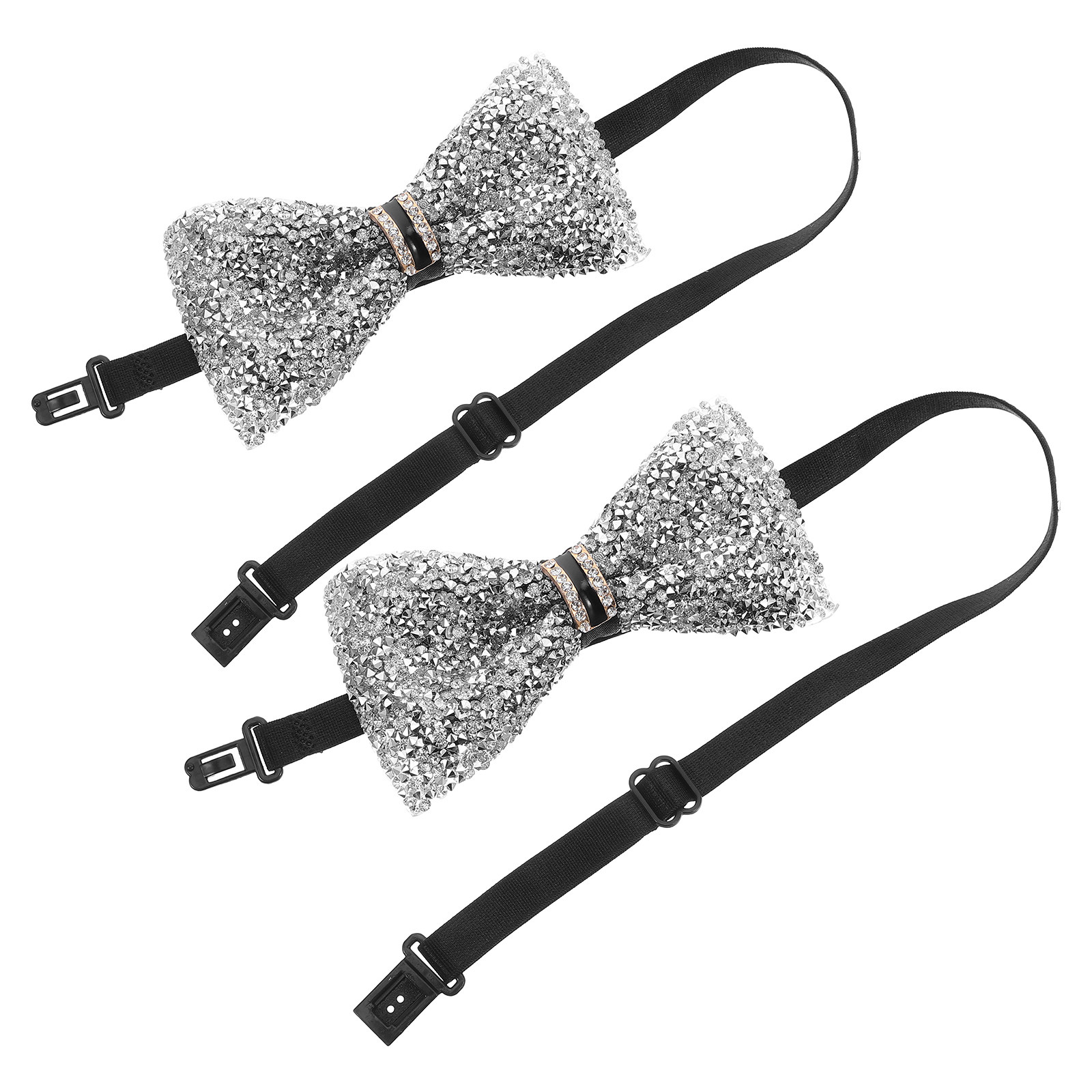 2Pcs Children Bow Tie Crystal  - Bow Tie Pre Tied บทวิจารณ์และราคา