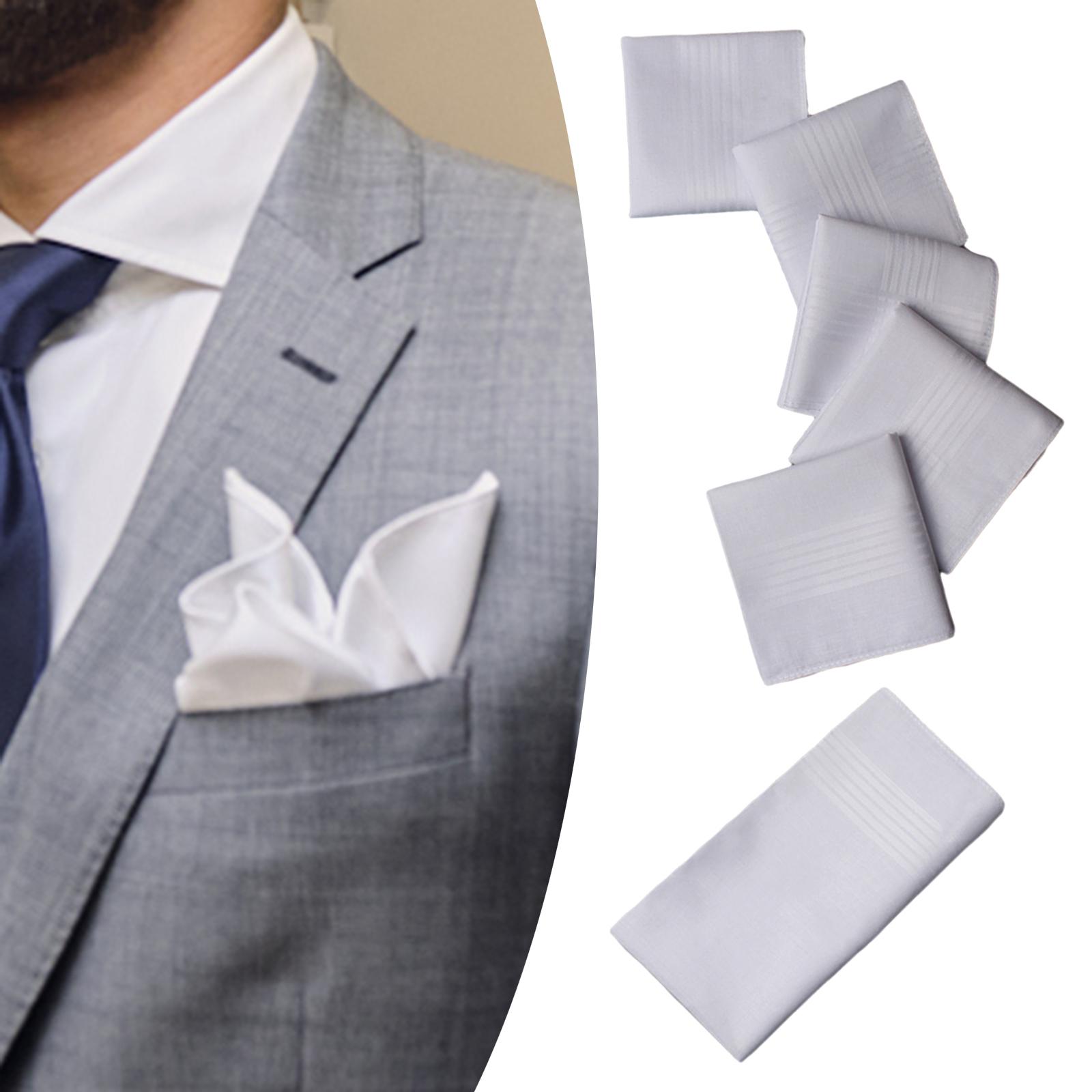 6x Mens Handkerchief Hankies G - Handkerchief Cotton Men บทวิจารณ์และราคา